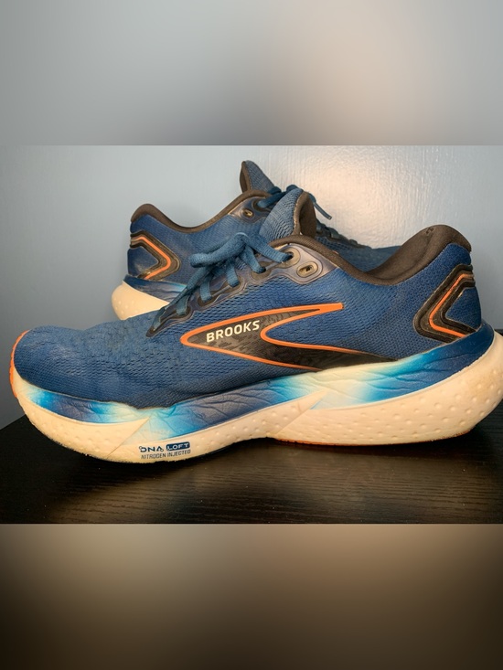 Brooks Other - Brooks Men’s Glycerin GTS 21 Running Sneakers - Blue/Orange Accents